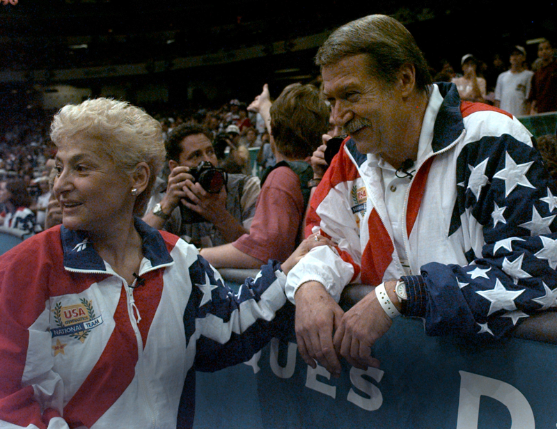 Bela and Martha Karolyi, 1996 Photo credit: Amy Sancetta/AP